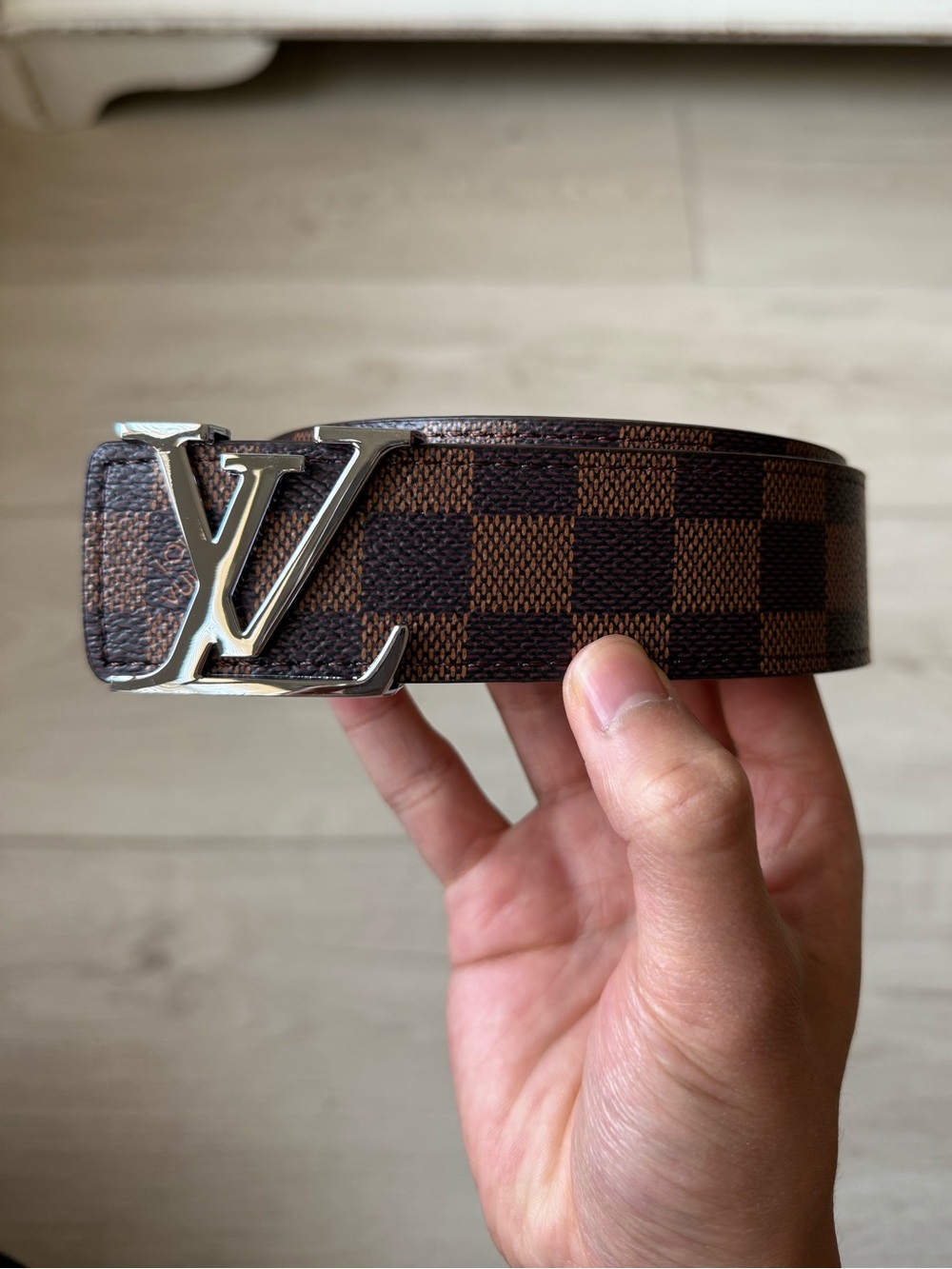 LV Grid Brown/Silver - 30/32 Pant Size